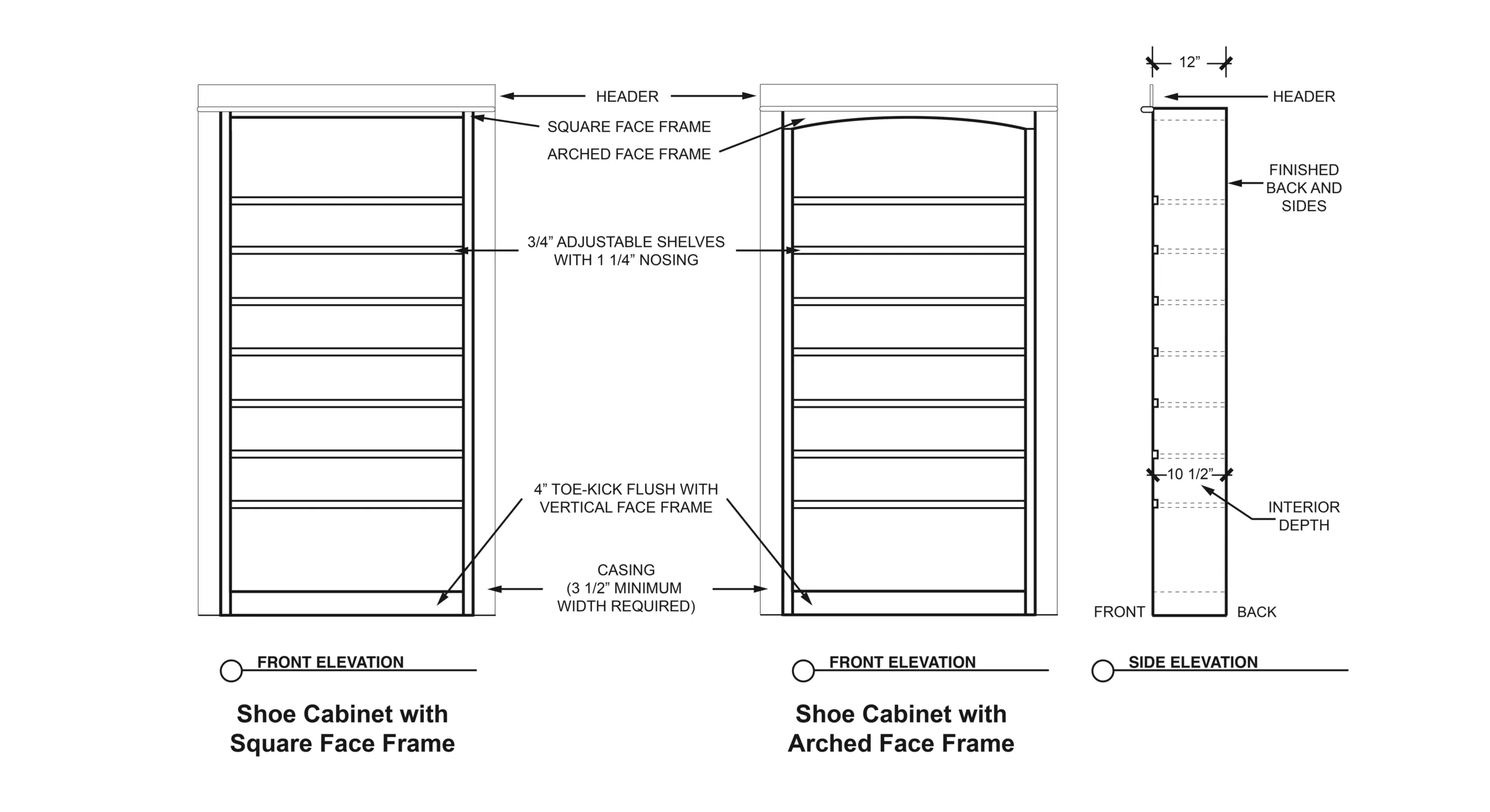 Hidden Door -Shoe Cabinet